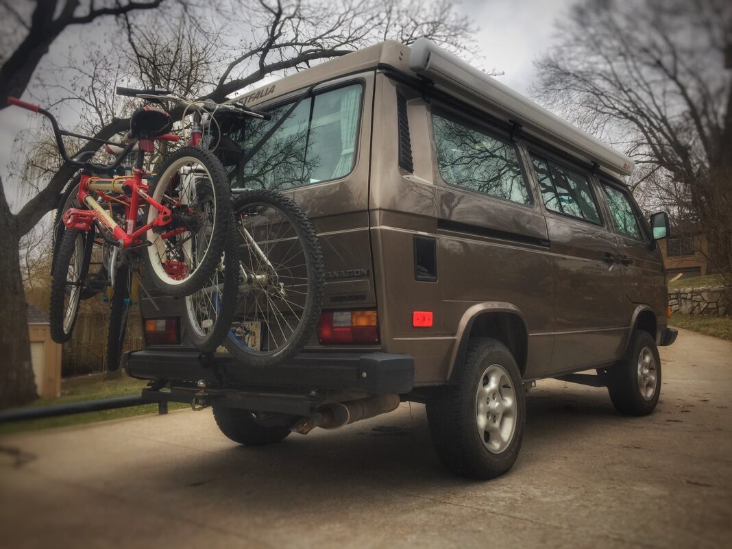Bike rack for minivan