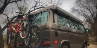 Bike rack for minivan